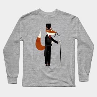 Gentleman Fox takes a Stroll Long Sleeve T-Shirt